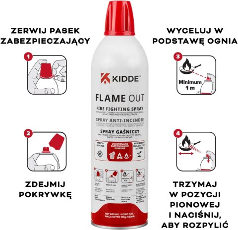 Spray gaśniczy KIDDE FlameOut 500 ml