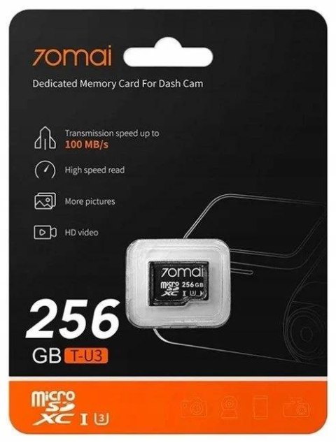 Wideorejestrator 70mai X800 Omni 4K/GPS/WiFi Dual czarny + karta SD 70mai 256GB