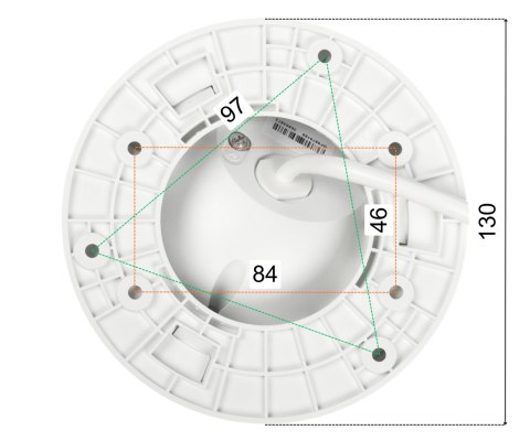 KAMERA IP DS-2CD1347G3H-LIUF 2.8MM PL ColorVu 3.0 Smart Hybrid Light - 4 Mpx 2.8 mm Hikvision