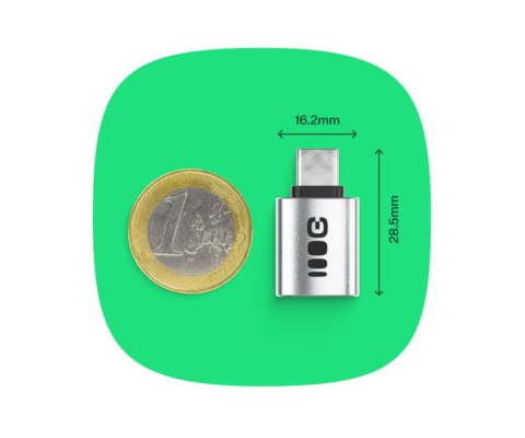 PRZEJŚCIE ADGCCA1 WTYK USB-C / GNIAZDO USB-A Green Cell