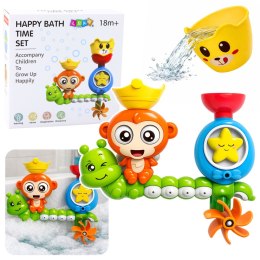 Zabawka Wodna Do Kąpieli Małpka Gąsienica Kubeczek Przyssawki