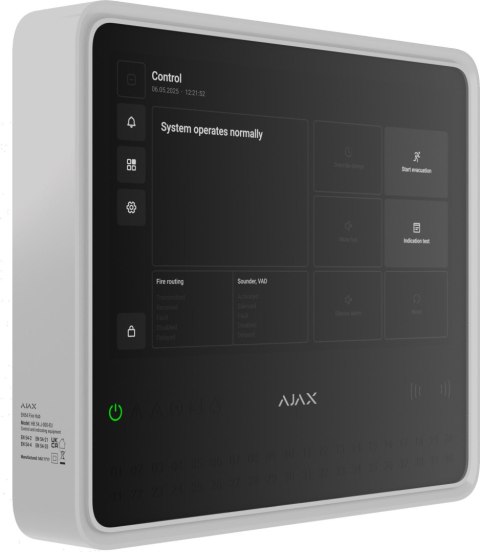 Ajax EN54 Fire Hub Jeweller - white