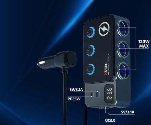 ROZDZIELACZ SAMOCHODOWY XB-R9 Xblitz