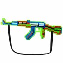Karabin Pikselowy Broń Światła Dźwięki Laser Zielony 45 cm