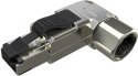 WTYK MODULARNY KONEKTOR PRZEMYSŁOWY SAMOZACISKOWY SOLARIX RJ45 CAT.6A STP 8P8C 1szt