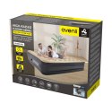 Duży, wysoki, pompowany materac AVENLI z wbudowaną pompką 203x157x47
