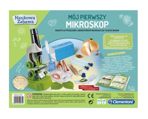 Naukowa Zabawa Mój Pierwszy Mikroskop Język Polski Clementoni 50071