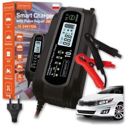Prostownik Ładowarka Akumulatorów Samochodowy z Funkcją Naprawy 12V 24V 10A Zenwire JMD-10