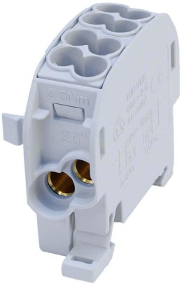Blok rozdzielczy odgałęźny SCB 25 Al/Cu 80110 SIMBLOCK, szary 81501002