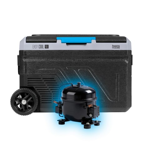 Profesjonalna lodówka turystyczna kompresorowa TEESA z funkcją mrożenia 40L DC12/24 AC 230V możliwość zasilania baterią, duże ko