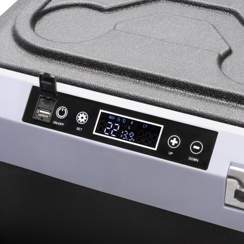 Profesjonalna lodówka turystyczna kompresorowa TEESA z funkcją mrożenia 40L DC12/24 AC 230V możliwość zasilania baterią, duże ko