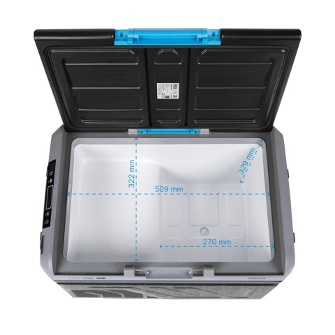 Profesjonalna lodówka turystyczna kompresorowa TEESA z funkcją mrożenia 40L DC12/24 AC 230V