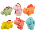 Zestaw Gumowe Dinozaury Edukacyjne Do Kąpieli Zabawy Pastelowe 6 szt.