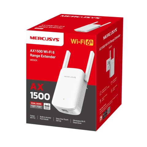 Repeater-wzmacniacz sygnału Wi-Fi Mercusys ME60X AX1500