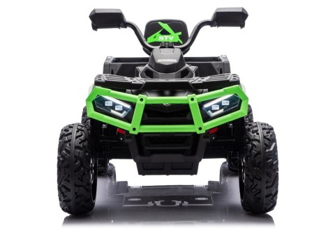 Quad Na Akumulator ATV 6 Kół Z Przyczepką JC606 24V 4x4 Zielony