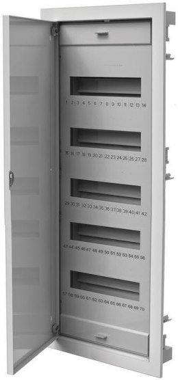 ROZDZIELNICA UNIWERSALNA 60 MODUŁÓW Z METALOWYMI DRZWIAMI PAWBOL C.1560