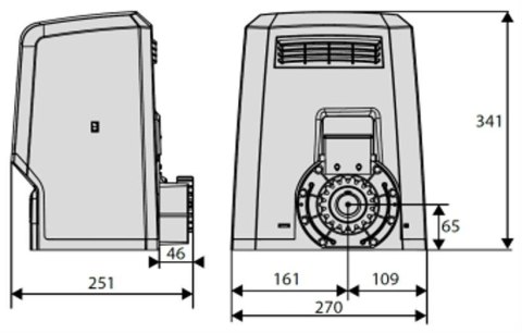 Zestaw BFT ARES ULTRA BT B1000 KIT INT do 1000kg bram przesuwnych