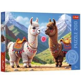 Puzzle - 200 - Kolorowe lamy - Trefl 13356