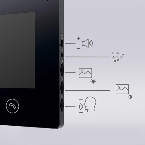 WIDEODOMOFON EURA VDP-90A3 DELTA + czarny monitor TUYA