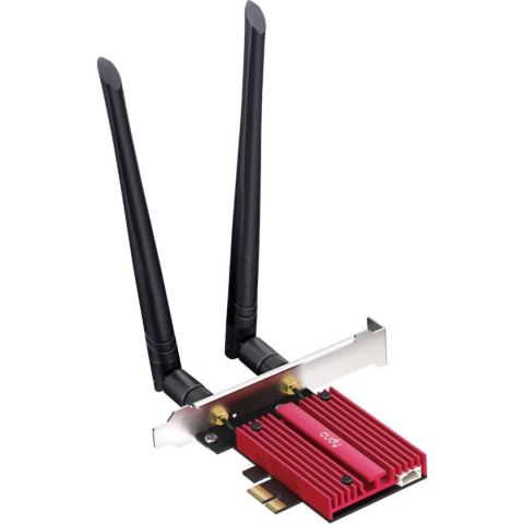 KARTA SIECIOWA WI-FI 6E PCIE WE3000S 2.4 GHz, 5 GHz, 6 GHz 574 Mb/s + 2402 Mb/s Wi-Fi 6E CUDY