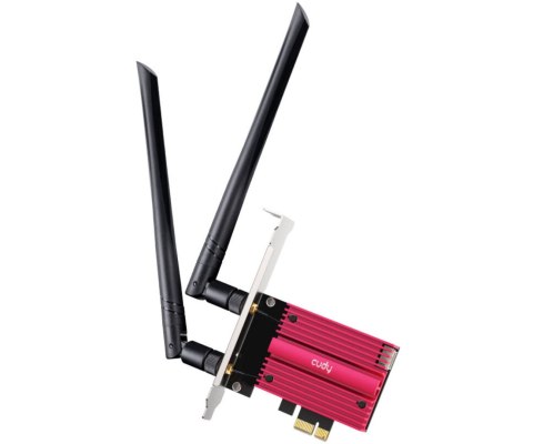 KARTA SIECIOWA WI-FI 6E PCIE WE3000S 2.4 GHz, 5 GHz, 6 GHz 574 Mb/s + 2402 Mb/s Wi-Fi 6E CUDY