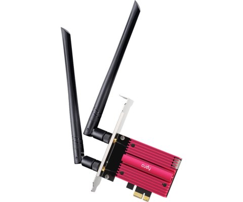 KARTA SIECIOWA WI-FI 7 PCIE WE9300 2.4 GHz, 5 GHz, 6 GHz 688 Mb/s + 2882 Mb/s + 5760 Mb/s Wi-Fi 7 CUDY
