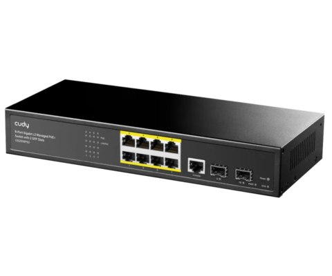 SWITCH POE GS2008PS2 8-PORTOWY + 2X SFP CUDY