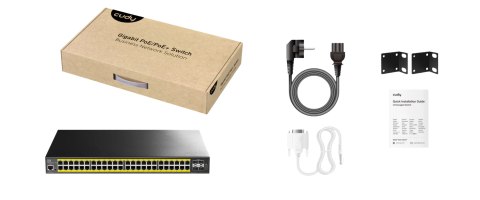 SWITCH POE GS2048PS4-720W 48-PORTOWY SFP+ CUDY