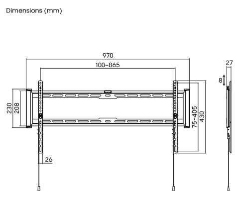 UCHWYT DO TELEWIZORA LUB MONITORA BRATECK-LP77-48F BRATECK