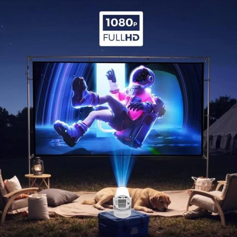 Mini Projektor Android Wifi Rzutnik Full HD Bluetooth z Baterią Zenwire K400