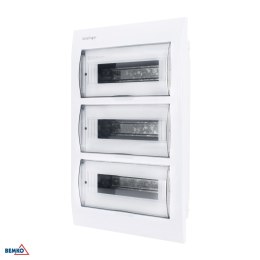 Rozdzielnica podtynkowa IP40 ZACISKI 36N+36PE 3x12P