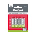 Akumulatorki REBEL AA , 2600 mAh, Ni-MH, 1,2V, 4szt/bl , R6