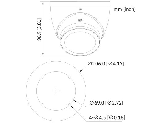 KAMERA AHD, HD-CVI, HD-TVI, PAL HAC-HDW1500T-IL-A-0280B-S3-DIP Smart Dual Light - 5 Mpx 2.8 mm DAHUA