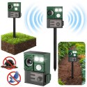 Solarny Odstraszacz Zwierząt Z Czujnikiem Ruchu Ultradźwięki Diody LED