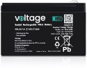 Akumulator AGM Voltage Long Life 12V 7Ah VEL12-7.0 (Żywotność 15 lat)