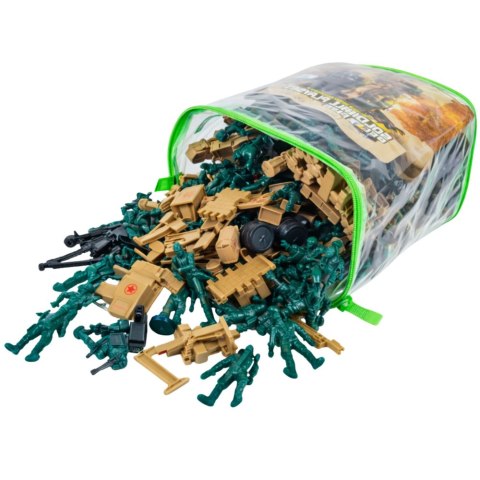 Baza Wojskowa Figurki Żołnierzyki Pojazdy Duży Zestaw Militarny 400 el.