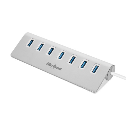 HUB (rozdzielacz) USB 3.0 7 portowy Rebel