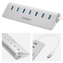 HUB (rozdzielacz) USB 3.0 7 portowy Rebel