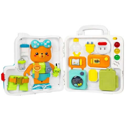 Interaktywna Książka Tablica Edukacyjna Manipulacyjna Światła Dźwięki 16el.