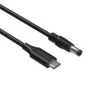 KABEL ZASILAJĄCY C14116BK-1.8M DC JACK 5.5 X 2.5 MM / USB-C 1.8 m UNITEK