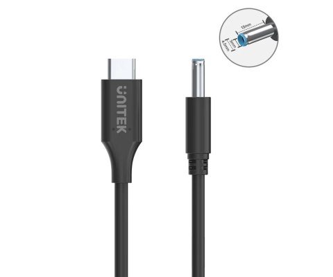 KABEL ZASILAJĄCY C14117BK-1.8M DC Jack 4.5 x 3.0 / USB-C 1.8 m UNITEK