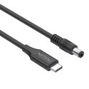 KABEL ZASILAJĄCY C14119BK-1.8M DC Jack 5.5 x 1.7 mm / USB-C 1.8 m UNITEK