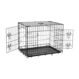 Metalowa klatka dla psa, kojec, rozmiar L 76x53x59 cm , REBEL ANIMALS