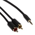 PRZEWÓD C19022BK03 2 x CINCH / Jack TRS 3.5 mm 3 m UNITEK