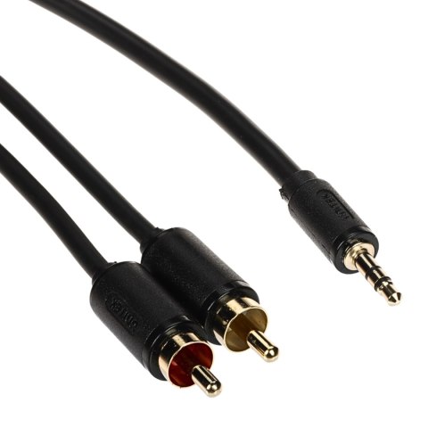 PRZEWÓD C19024BK01 2 x CINCH / Jack TRS 3.5 mm 10 m UNITEK