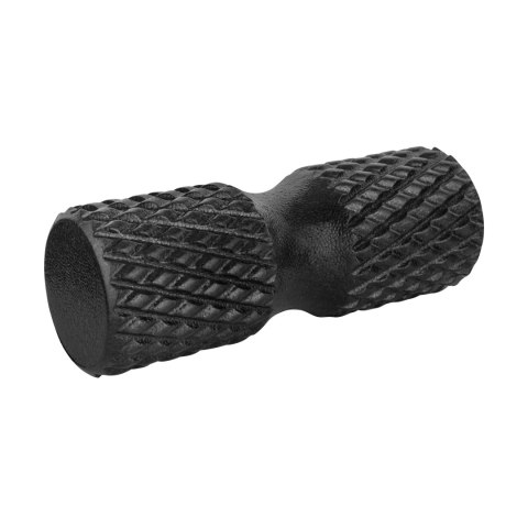 Wałek do masażu z wypustkami, roller 15x42cm, kolor czarny, materiał EPP, REBEL AVTIVE