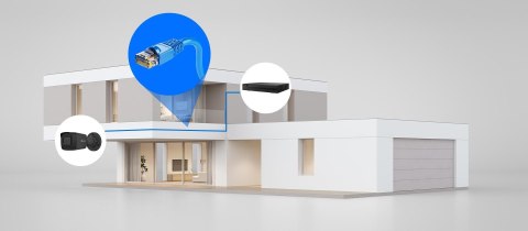 Kamera IP Hilook IPC-B141H-C Black tuba 4MP 2.8mm IR20m PoE