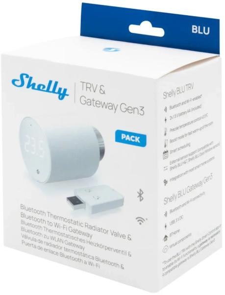 Shelly BLU TRV 2-pack 2 x BLU TRV + 1 x BLU Gateway Gen3