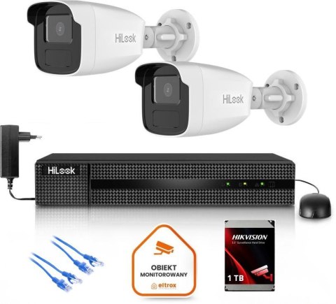 Zestaw monitoringu Hilook 2x kamera IPC-B440H(4mm)(C) z dyskiem 1TB