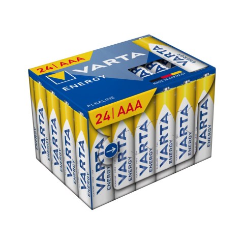 Bateria alkaiczna VARTA LR03 Energy Cube Pack 24szt./box